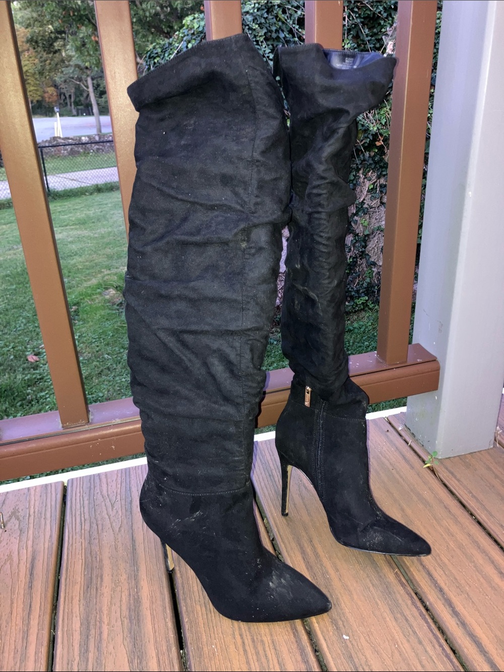 JESSICA SIMPSON LOUXIE SLOUCH OVER THE KNEE HIGH HEELED BOOTS